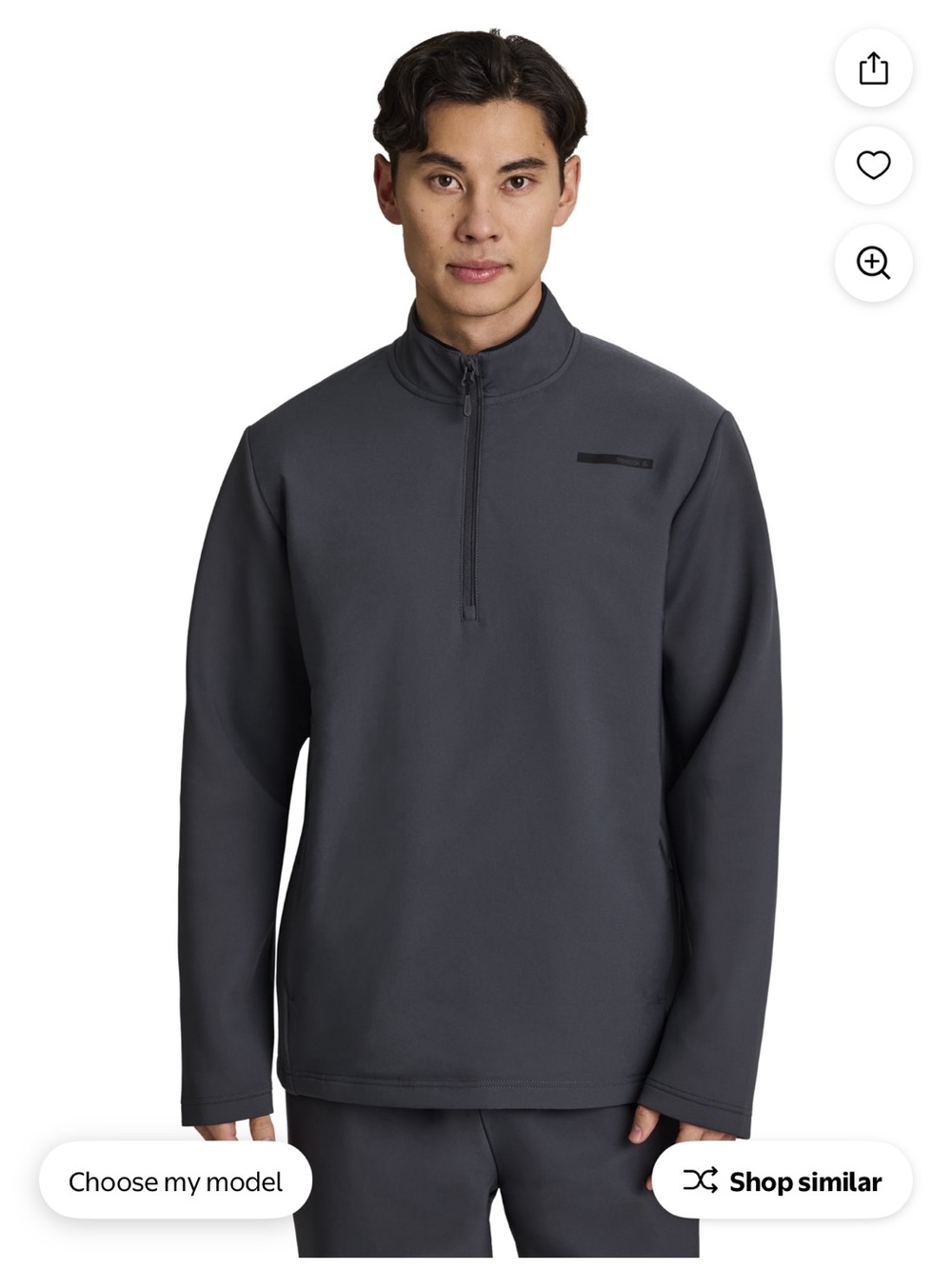 Reebok Men's Commuter Hybrid Quarter-Zip Jacket